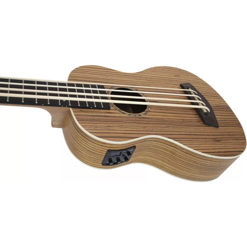 DIMAVERY UK-700 Bass-Ukulele, Zebrawood 26255850