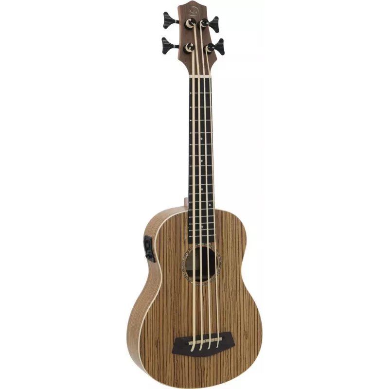 DIMAVERY UK-700 Bass-Ukulele, Zebrawood 26255850
