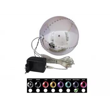 EUROPALMS LED-Schneeball 15cm, Dunkelblau 83501247