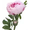 EUROPALMS Peony Branch Classic, Kunstpflanze, Rosa, 80cm 82530210
