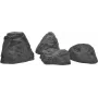 EUROPALMS Dekorativer Felsen Keltisch Glasfaser Kunststein 50x40x30cm Grau/Braun 83313230