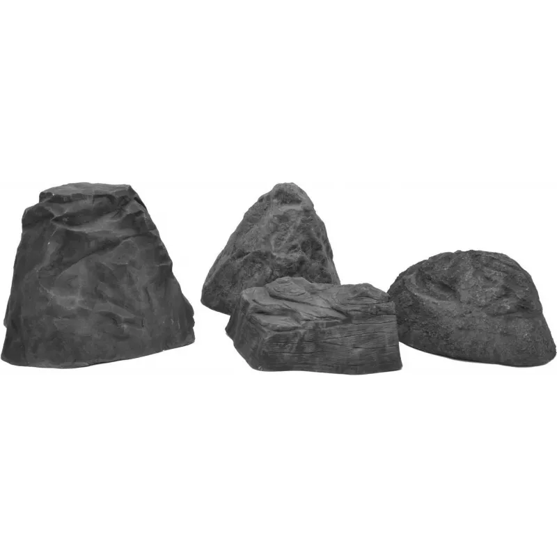 EUROPALMS Dekorativer Felsen Keltisch Glasfaser Kunststein 50x40x30cm Grau/Braun 83313230