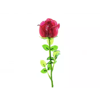EUROPALMS Crystal Rose Künstliche Blume, Burgund, 81cm 82600209