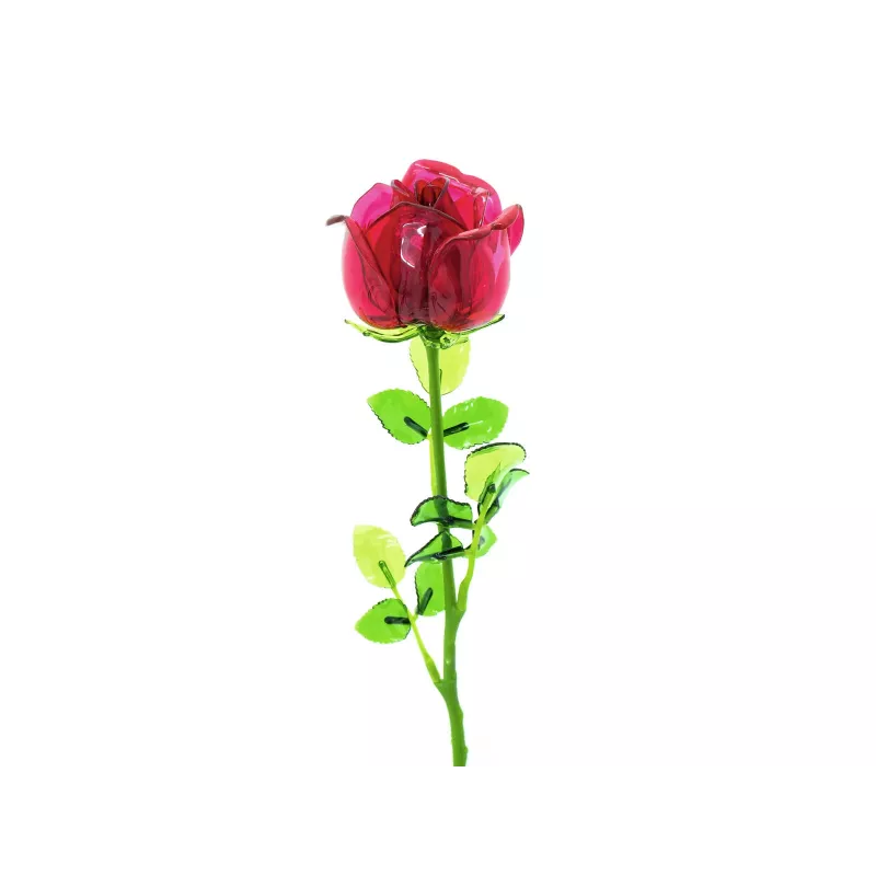 EUROPALMS Crystal Rose Künstliche Blume, Burgund, 81cm 82600209
