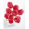 EUROPALMS Crystal Rose Künstliche Blume, Burgund, 81cm 82600209