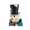 EUROPALMS Schneemann mit Mantel, Metall, 150cm, Blau 83314907