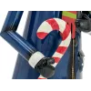 EUROPALMS Schneemann mit Mantel, Metall, 150cm, Blau 83314907