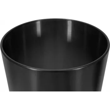 EUROPALMS STEELECHT-40 Nova Edelstahl-Pflanzgefäß, Anthrazit, Ø40cm 83011398