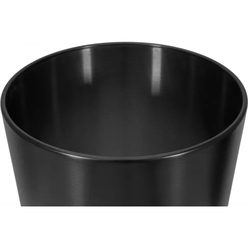 EUROPALMS STEELECHT-40 Nova Edelstahl-Pflanzgefäß, Anthrazit, Ø40cm 83011398