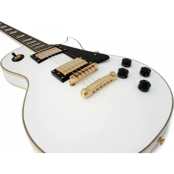 DIMAVERY LP-520 E-Gitarre, Weiß/Gold 26215160
