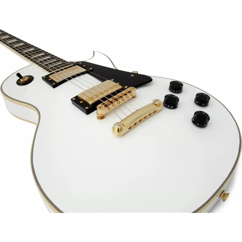 DIMAVERY LP-520 E-Gitarre, Weiß/Gold 26215160