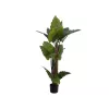 EUROPALMS Alocasia Kunstpflanze, 140cm, Grün, Schwarzer Topf 82508464