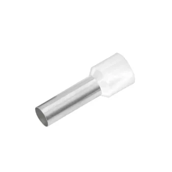 Cimco 187002 teilweise isolierte Aderendhülse, 0,5 mm², weiß, 100 Stück