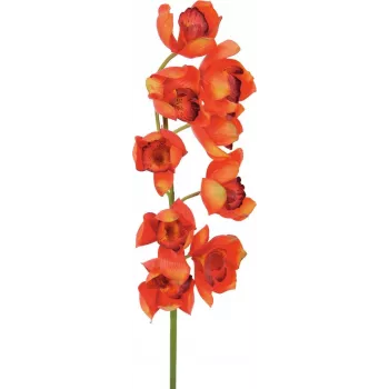 EUROPALMS Cymbidium Zweig, künstlich, rot, 90cm (82530315)