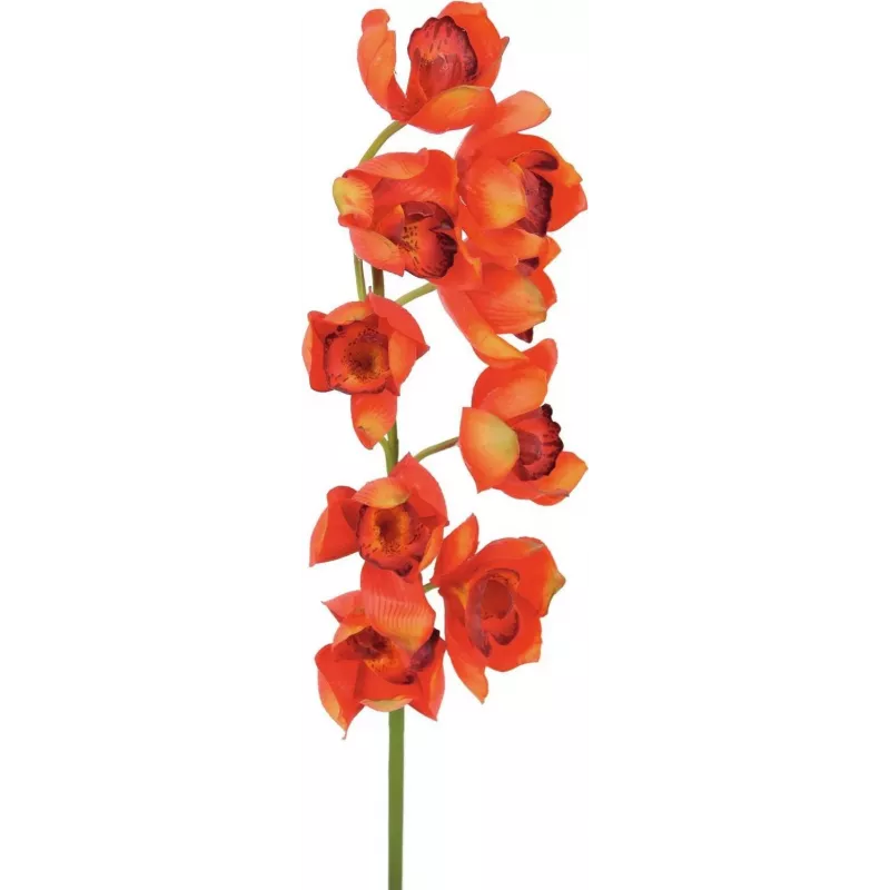 EUROPALMS Cymbidium Zweig, künstlich, rot, 90cm (82530315)