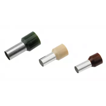 Cimco 187101 Aderendhülse 0,14 mm² teilisoliert braun 100 Stück