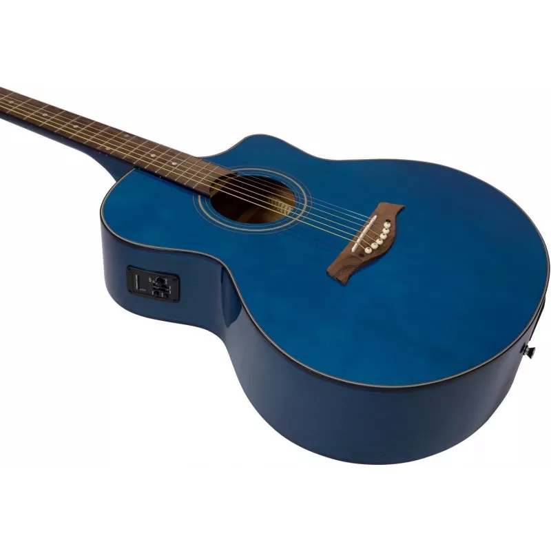 DIMAVERY STW-90 Westerngitarre, Crystal Blue 26245083