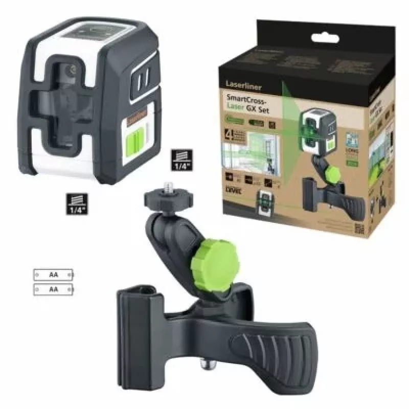 Laserliner SmartCross-Laser GX Set Kreuzlinienlaser, 40 m Reichweite (036.731E)