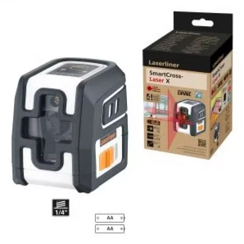 Laserliner SmartCross-Laser X Kreuzlinienlaser Selbstnivellierend Reichweite max. 10 m (036.735E)