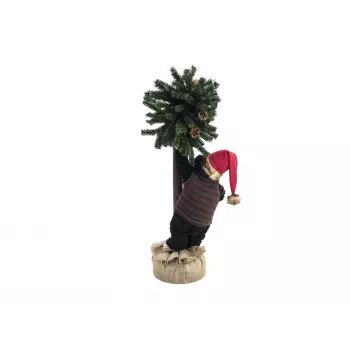 EUROPALMS Weihnachtsbär mit Tannenbaum, 105cm 83314804
