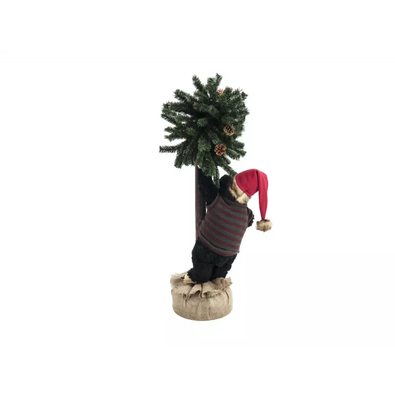 EUROPALMS Weihnachtsbär mit Tannenbaum, 105cm 83314804