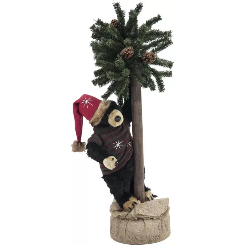 EUROPALMS Weihnachtsbär mit Tannenbaum, 105cm 83314804