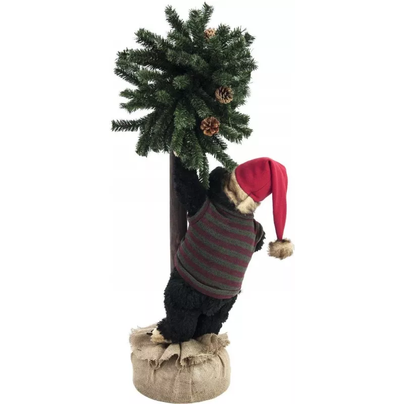 EUROPALMS Weihnachtsbär mit Tannenbaum, 105cm 83314804
