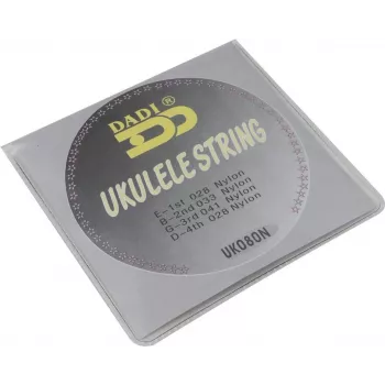 DIMAVERY Ukulele Saitensatz, .028-.041, Nylon, 4 Saiten, GCEA-Stimmung 26320084