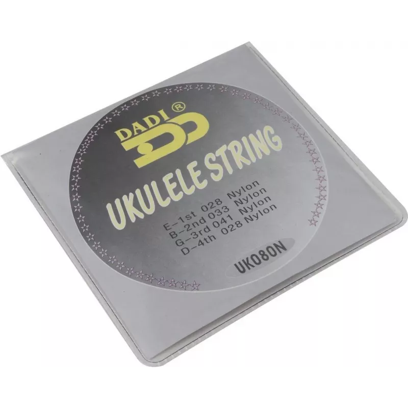 DIMAVERY Ukulele Saitensatz, .028-.041, Nylon, 4 Saiten, GCEA-Stimmung 26320084