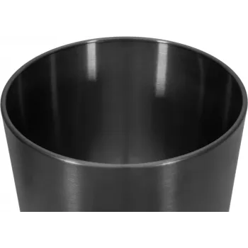 EUROPALMS STEELECHT-35 Nova Edelstahl-Pflanzgefäß, Anthrazit, Ø35cm 83011397