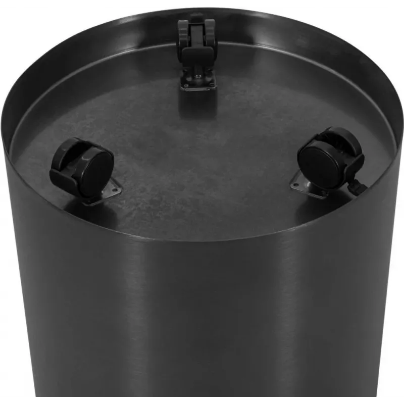 EUROPALMS STEELECHT-35 Nova Edelstahl-Pflanzgefäß, Anthrazit, Ø35cm 83011397