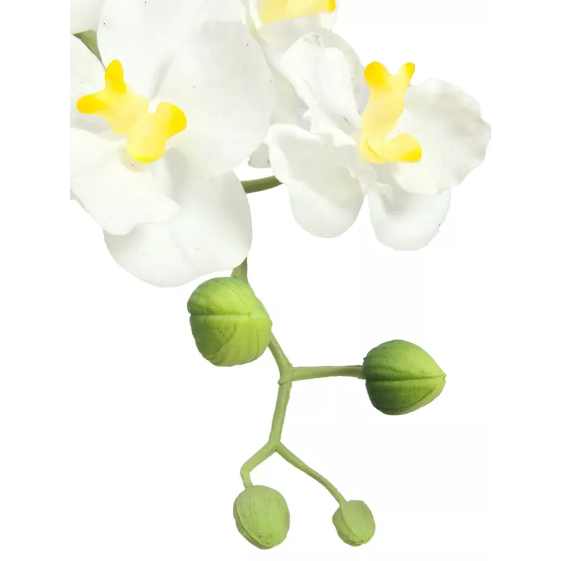 EUROPALMS Künstliche Orchideenarrangement 1, im Topf, Weiß-Rosa, 60 cm 82530346