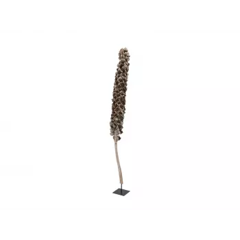 EUROPALMS Cacho Coco Künstliche Kokospalme, 120-190 cm, Echter Holzstamm, 12 Wedel, Indoor 83502349