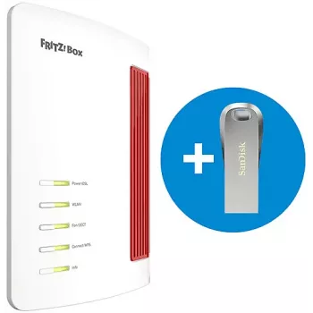 FRITZ!Box 7690 Wi-Fi 7 VDSL/ADSL Router mit 64GB SanDisk USB-Laufwerk 20003169