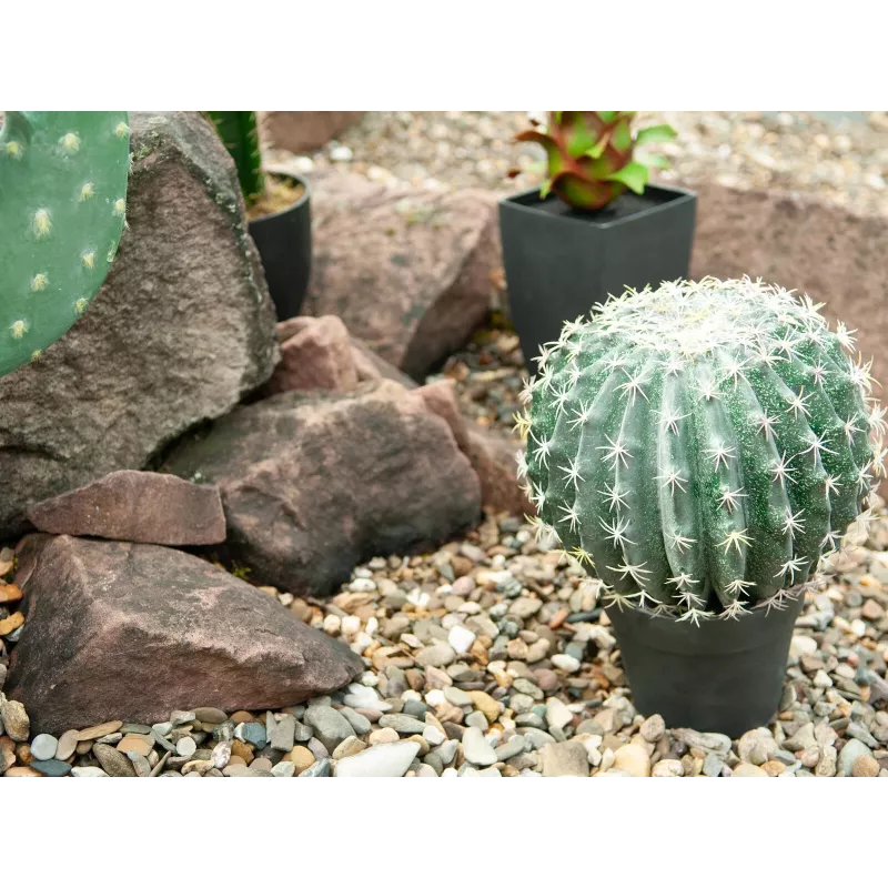 EUROPALMS Künstlicher Kugelkaktus, 34 cm 82600063
