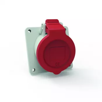 Bals 127571 Anbausteckdose mit Neigung, 16 A, 5-polig, 400 V, 6h
