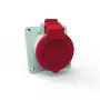 Bals 127571 Anbausteckdose mit Neigung, 16 A, 5-polig, 400 V, 6h
