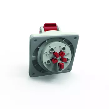 Bals 127571 Anbausteckdose mit Neigung, 16 A, 5-polig, 400 V, 6h