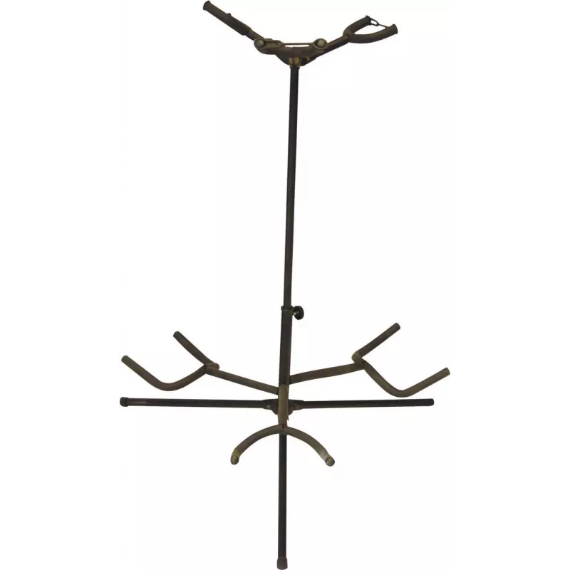 DIMAVERY Dreifach-Gitarrenständer, Schwarz (26348110)