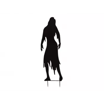 EUROPALMS Silhouette Metall Zombie Frau 135cm 83505106