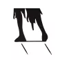 EUROPALMS Silhouette Metall Zombie Frau 135cm 83505106