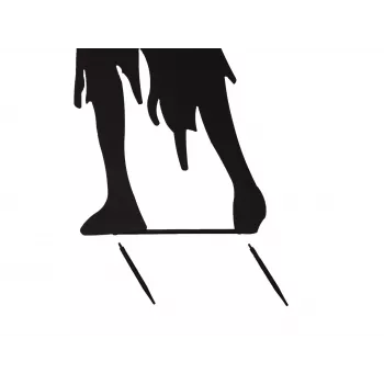 EUROPALMS Silhouette Metall Zombie Frau 135cm 83505106