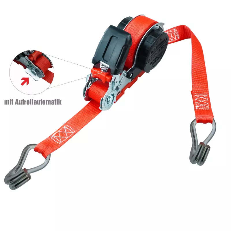 PETEX 43197112 Ratschen-Zurrgurt 5 m x 25 mm, LC 350 daN Direct, EN 12195-2