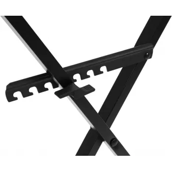 DIMAVERY SL-4 Keyboard-Ständer X-Rahmen Stahl Schwarz 26702063