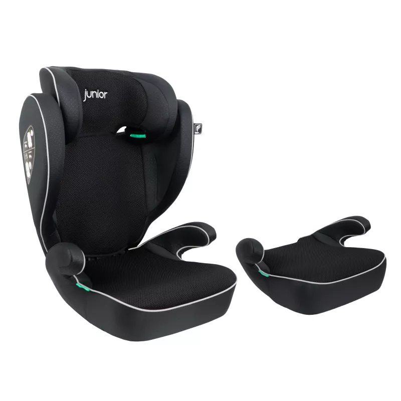 Petex Basic 1500 Kindersitzerhöhung Schwarz HDPE ECE R129 i-Size 100-150 cm Vorwärtsgerichtet
