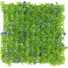 EUROPALMS Künstliche Buchsbaummatte, Grün-Violett, 25x25cm 82600088