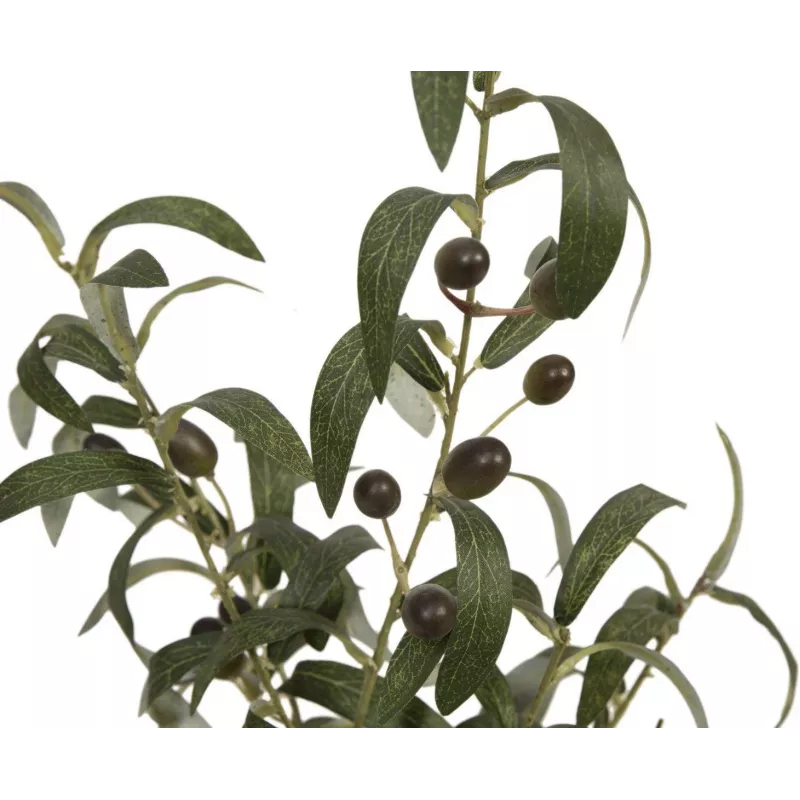 EUROPALMS Künstlicher Olivenbaum, 68 cm, grüne Blätter, schwarzer Topf 82506421