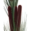 EUROPALMS Künstliches Schilfgras mit Kolben, Dunkelgrün, 152cm 82505854