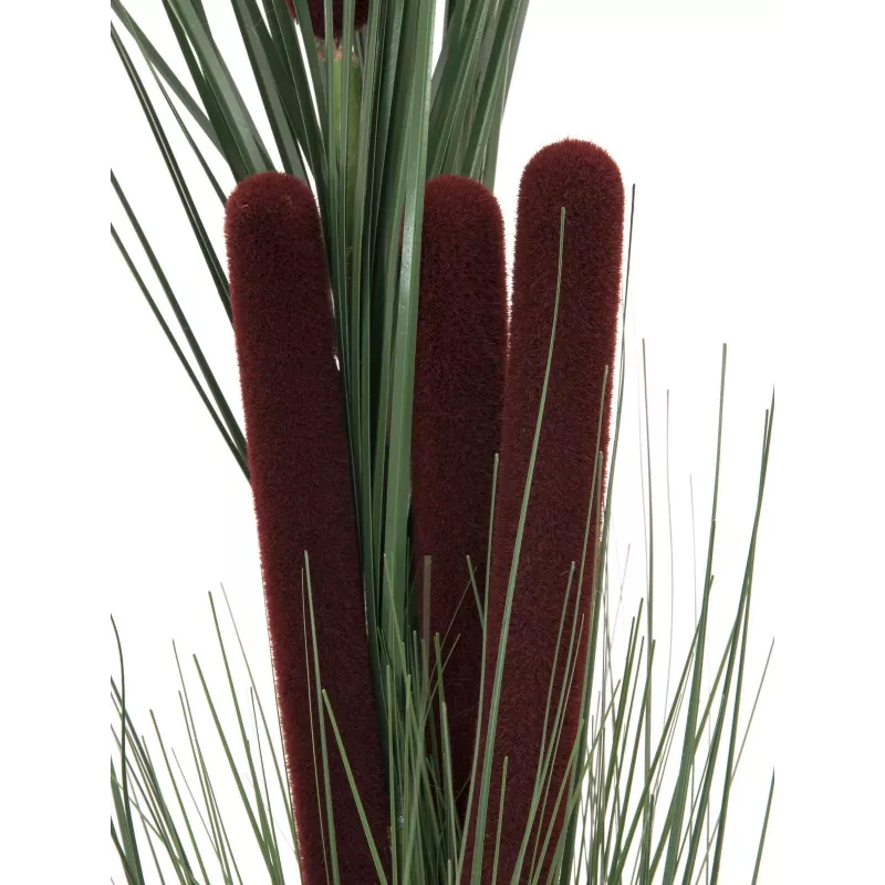 EUROPALMS Künstliches Schilfgras mit Kolben, Dunkelgrün, 152cm 82505854