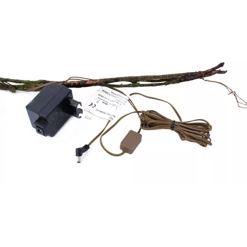 EUROPALMS Torfmyrten-Girlande mit LEDs, Weiß, 180 cm 83330308